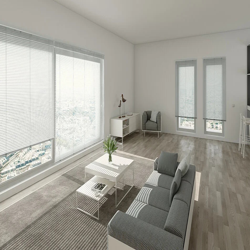 Modern Luxury Living Room Blinds Curtain
